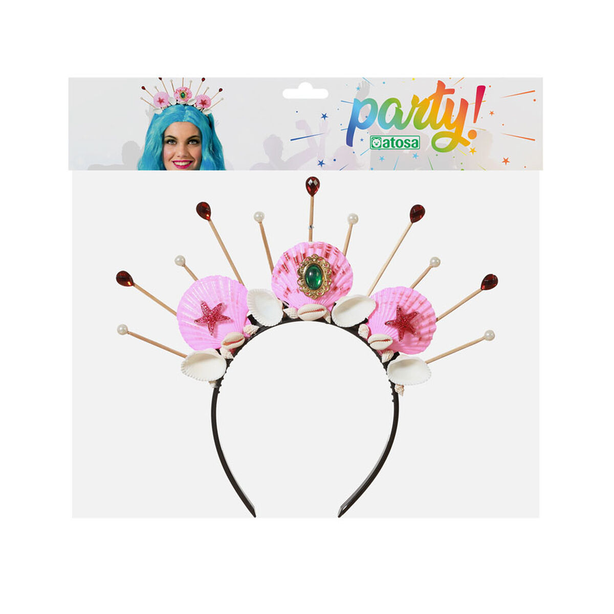 Stirnband Rosa