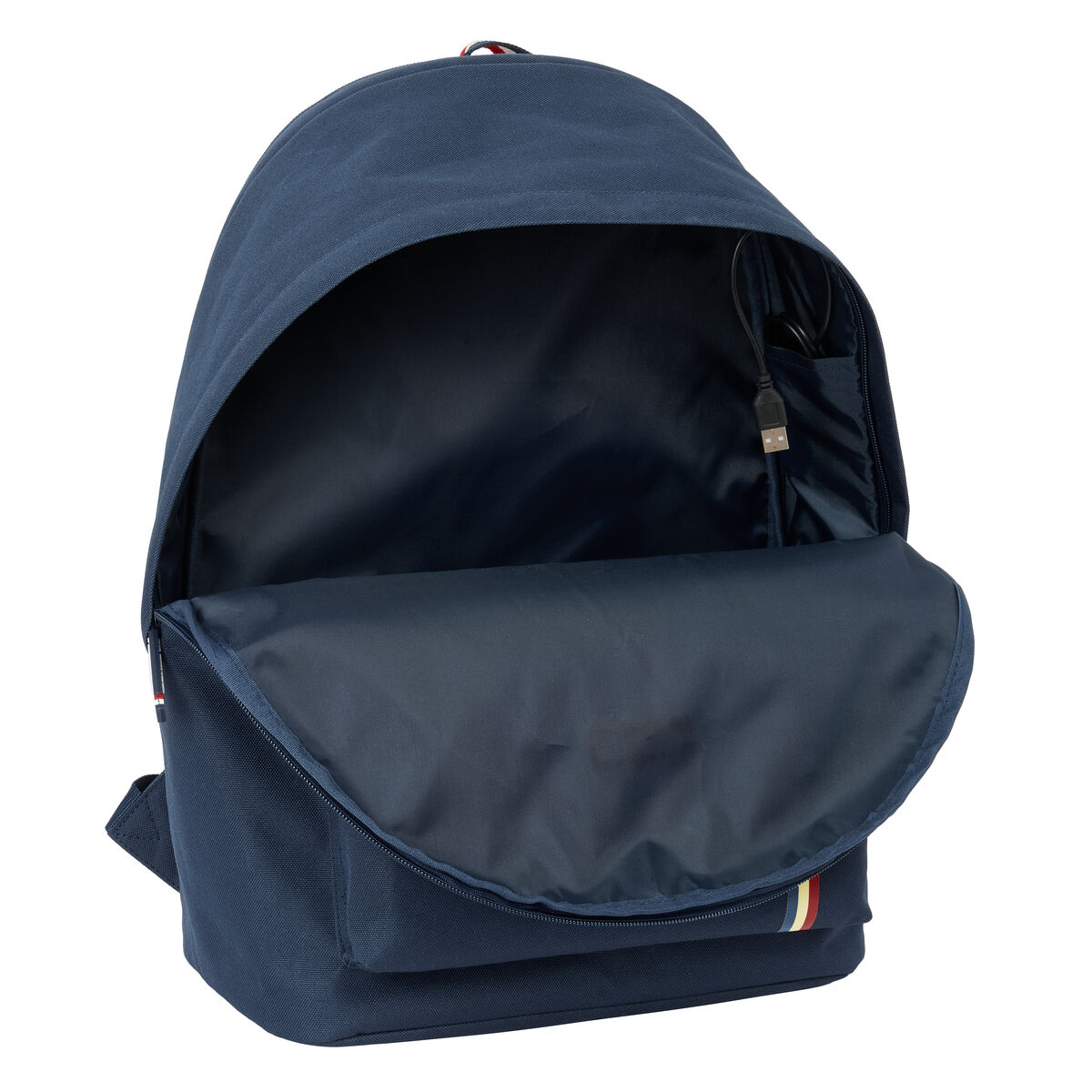 Rucksack for Laptop and Tablet with USB Output El Ganso Eclipse Navy Blue