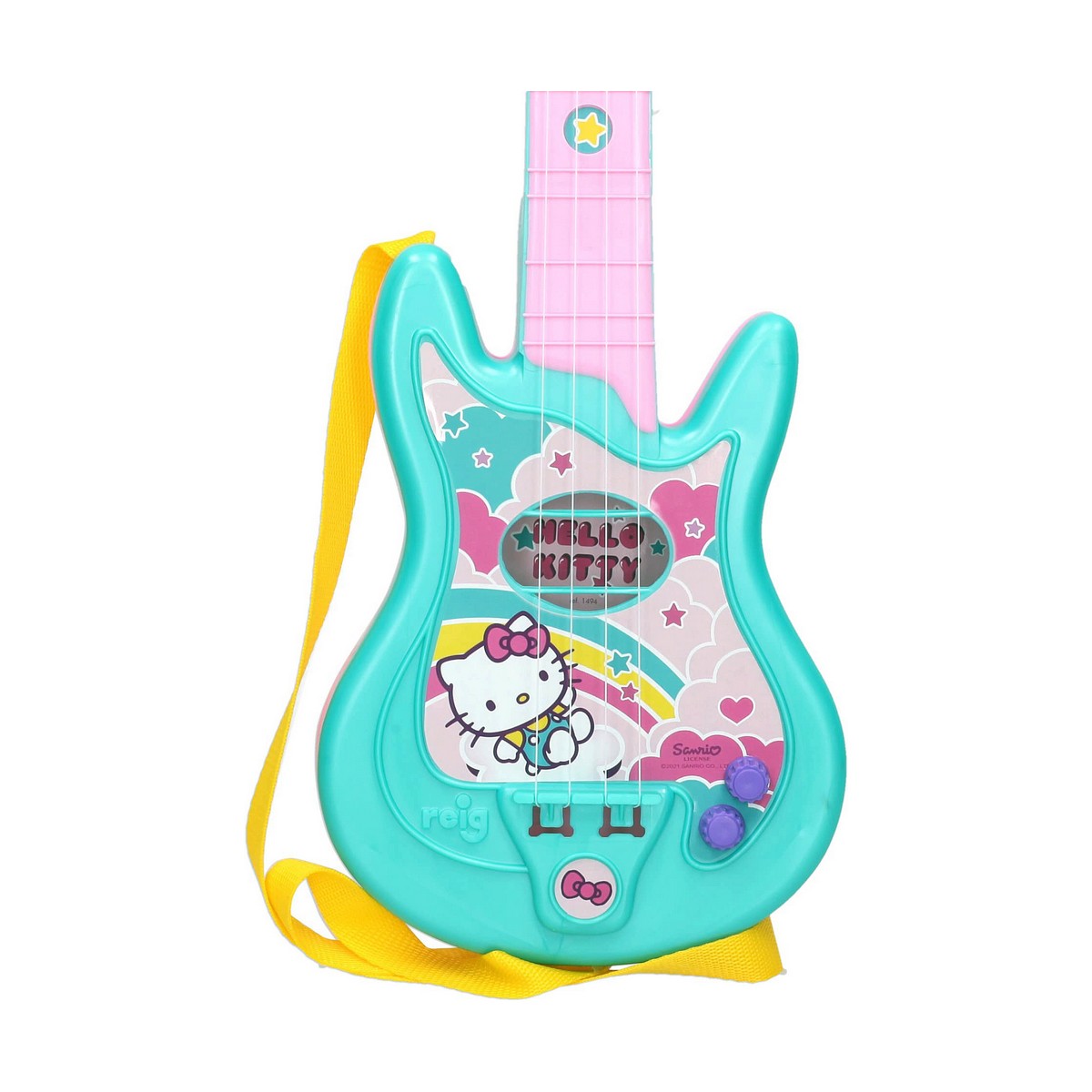 Guitarra Infantil Hello Kitty   Microfone