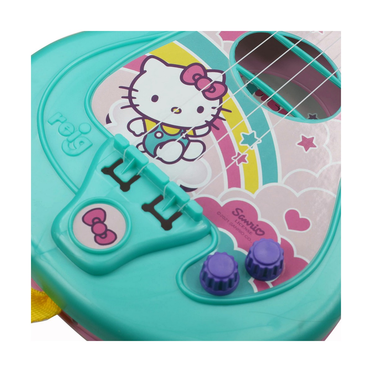 Kindergitaar Hello Kitty Microfoon