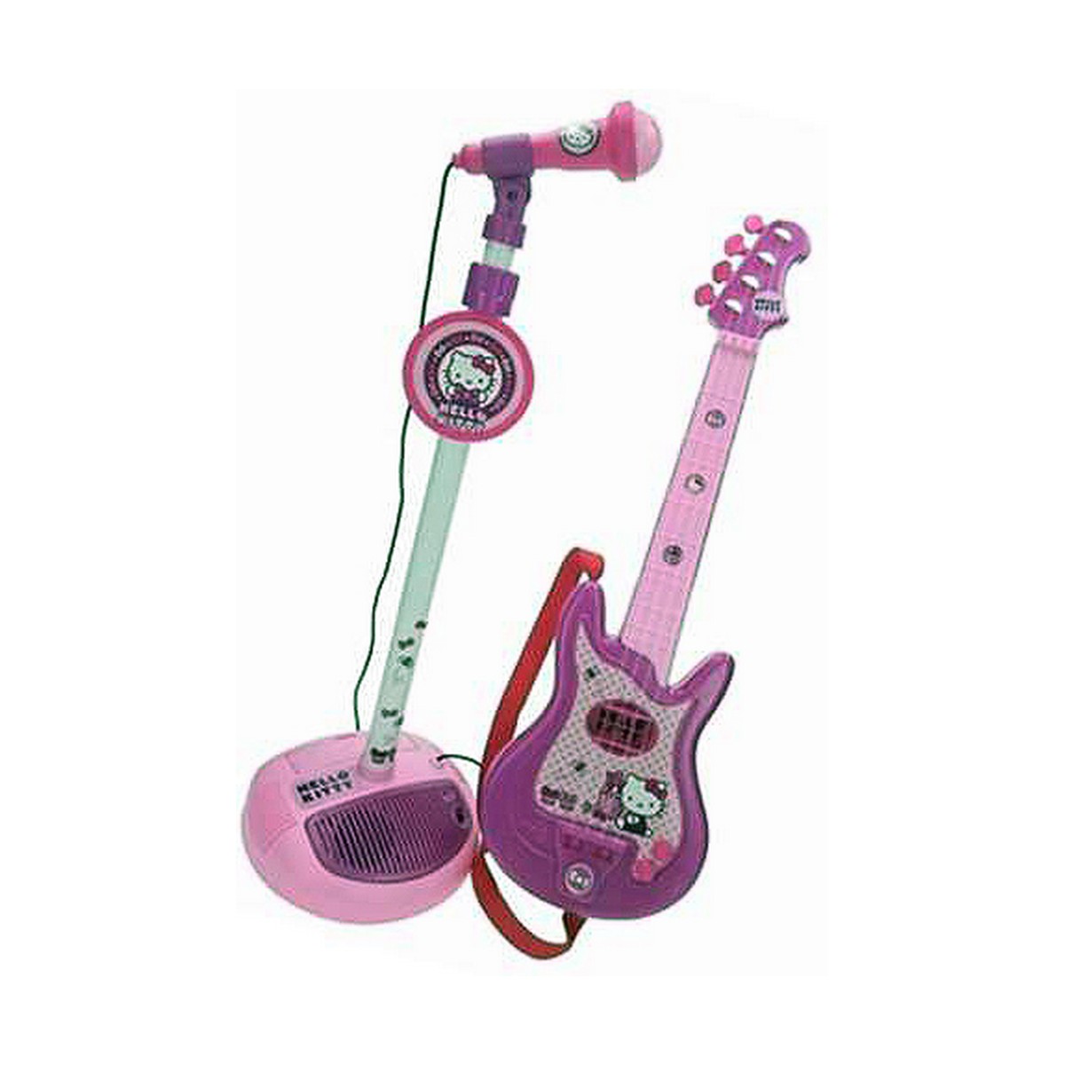 Kindergitaar Hello Kitty Microfoon