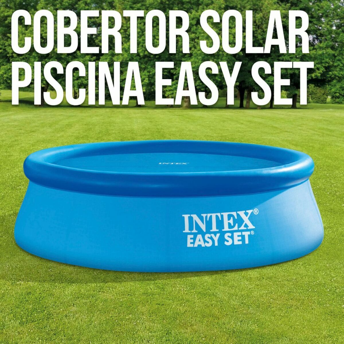 Poolabdeckung Intex Ø 244 cm Solar rund