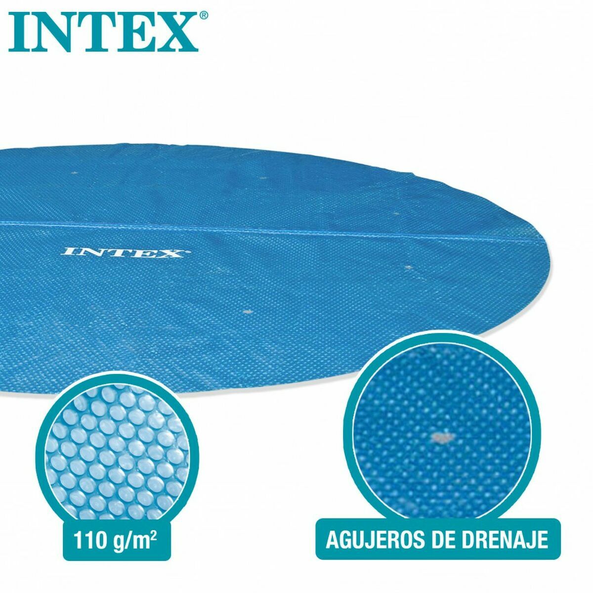 Poolabdeckung Intex Ø 244 cm Solar rund