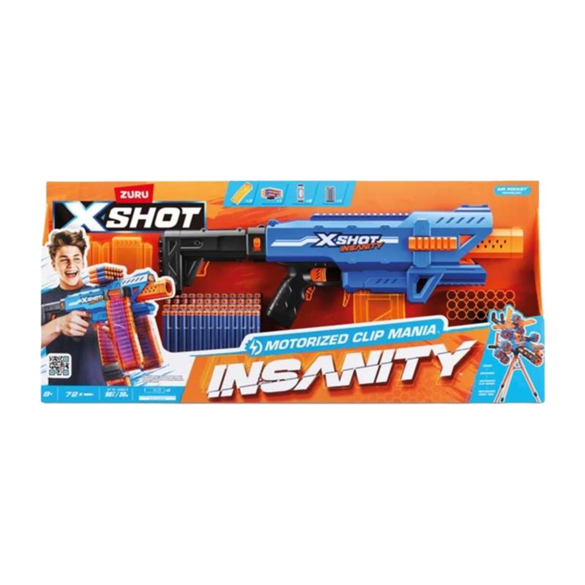 Tikkapyssy X-Shot Insanity clip