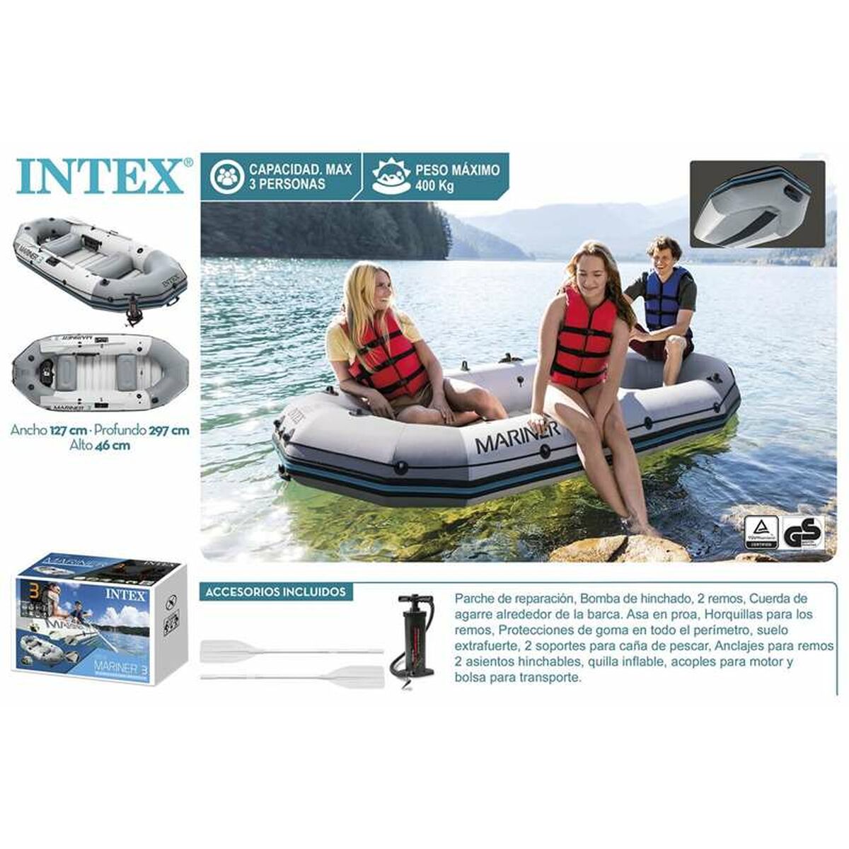 Täispuhutav paat Intex