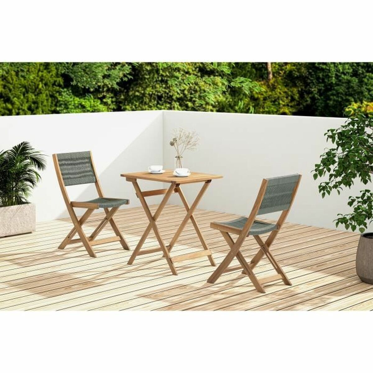 Ensemble Table + 2 Chaises