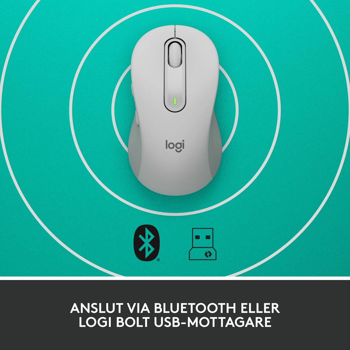Wireless Mouse Logitech White 4000 dpi