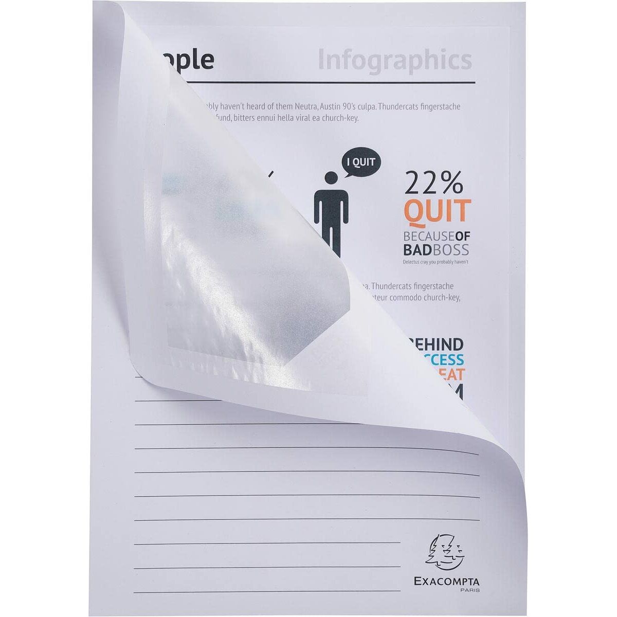 Aplankalas Exacompta Forever Balta A4 100 Dalys (4 vnt.)