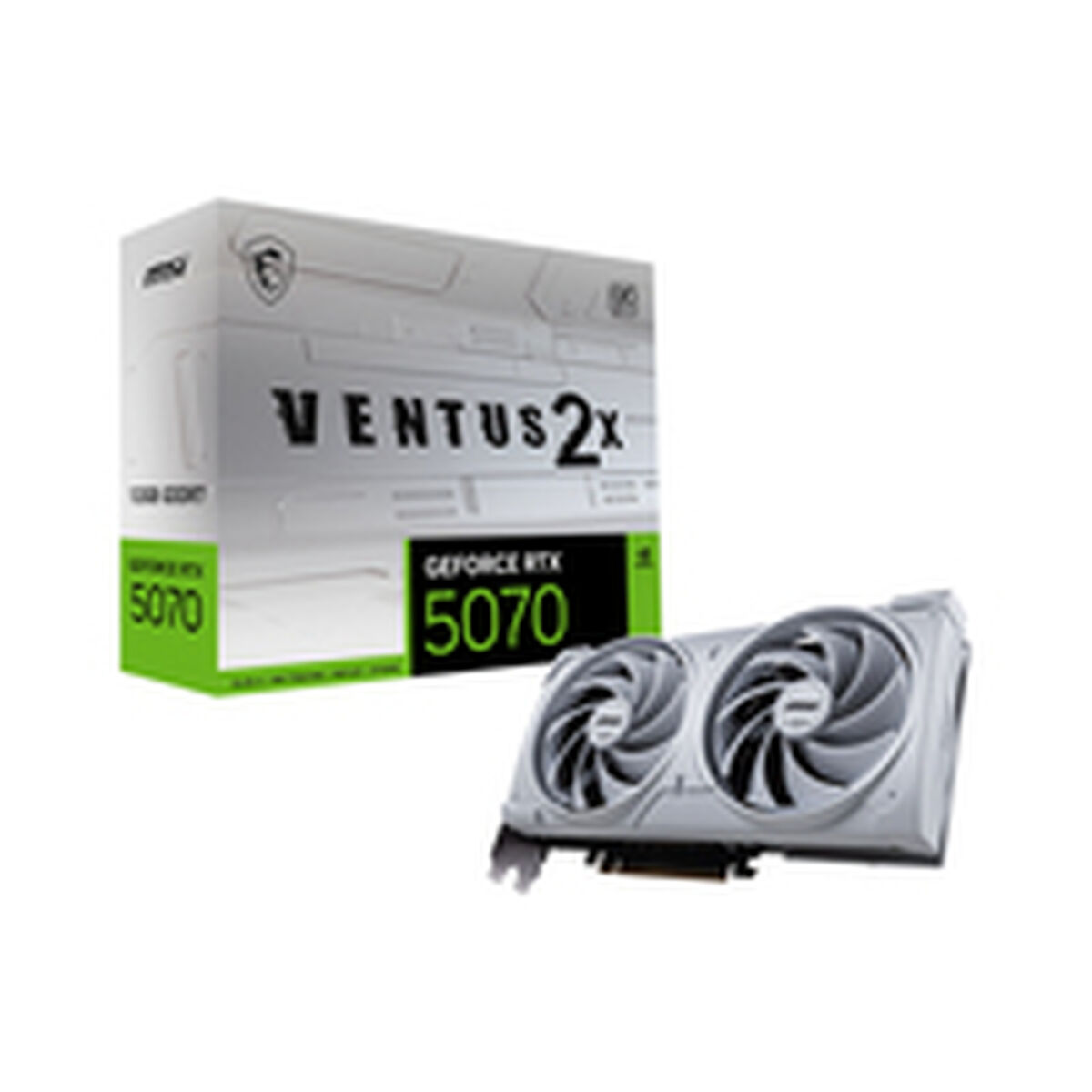 Графична карта MSI RTX 5070 12G VENTUS 2X OC WHITE nvidia geforce rtx 5070 12 GB GDDR6X GDDR7