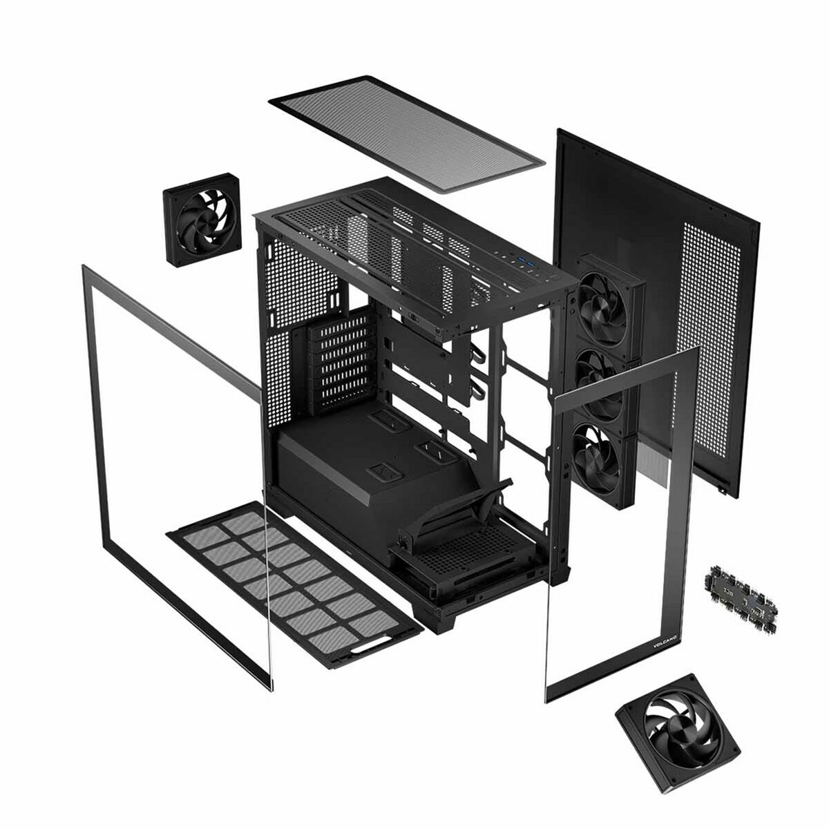 Case computer desktop ATX Modecom AT-STELLAR-5F-ARGB-10