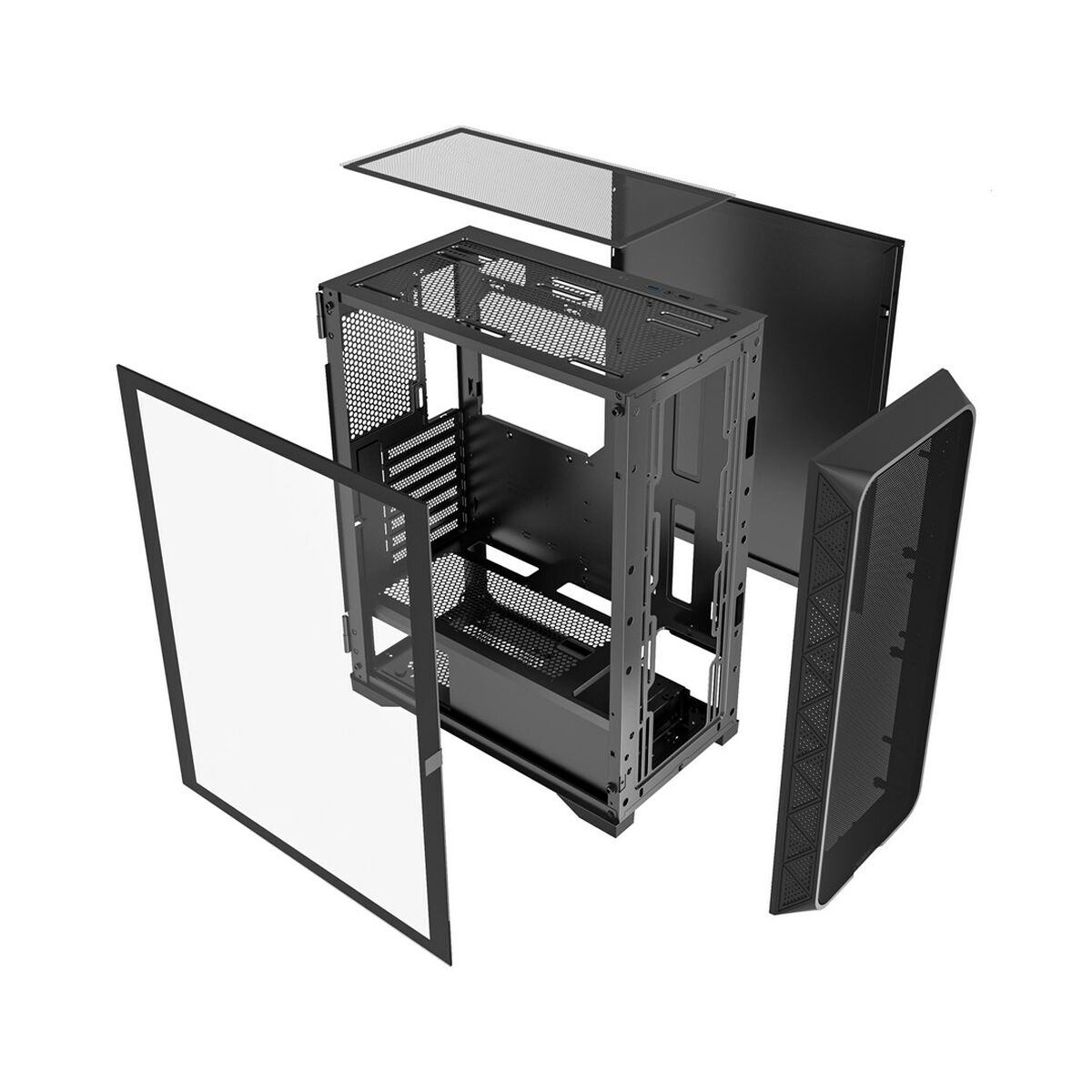 ATX Semi-tower Box GEMBIRD CCC-FC-M200 Black