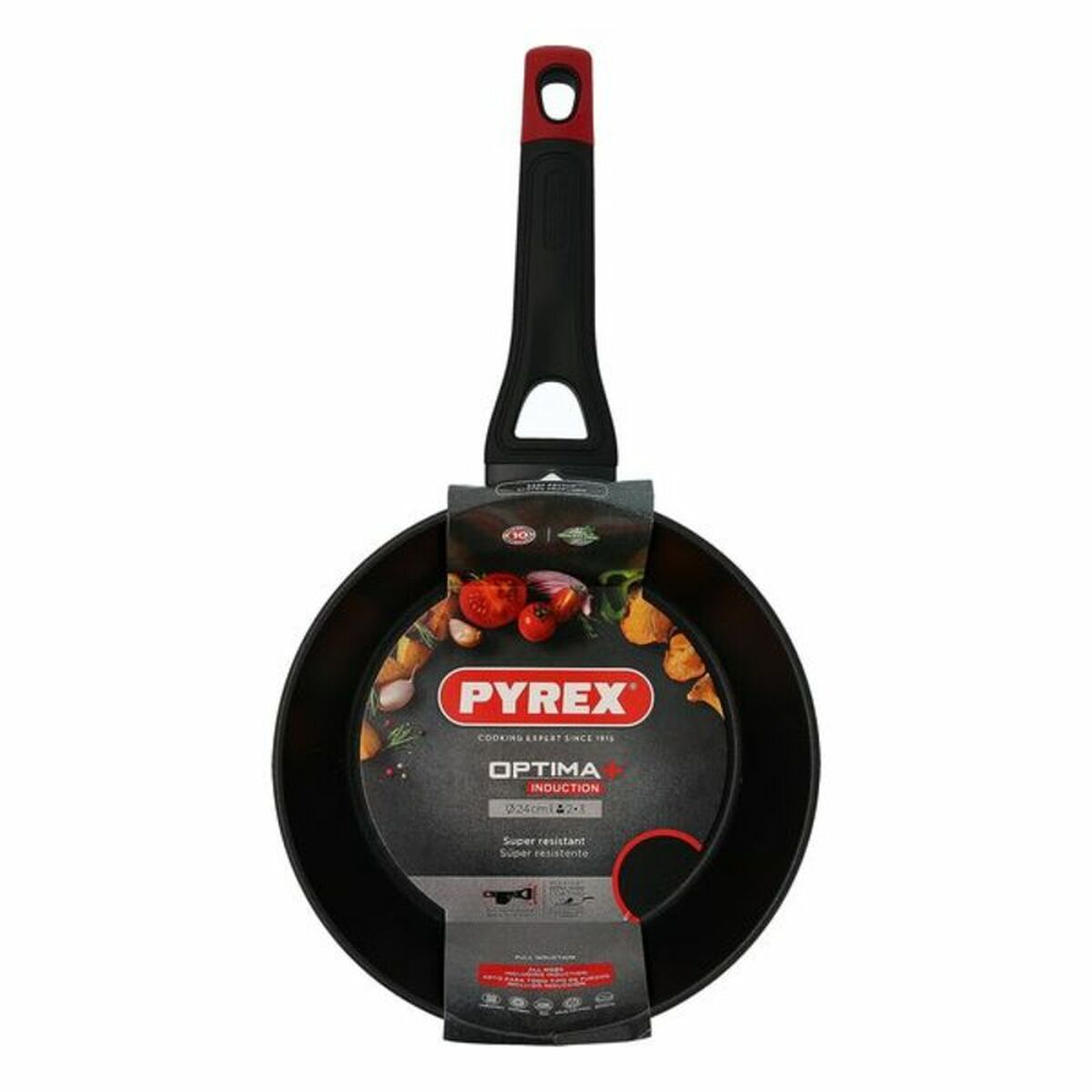 Antiaanbakpan Pyrex Optima+ Metaal