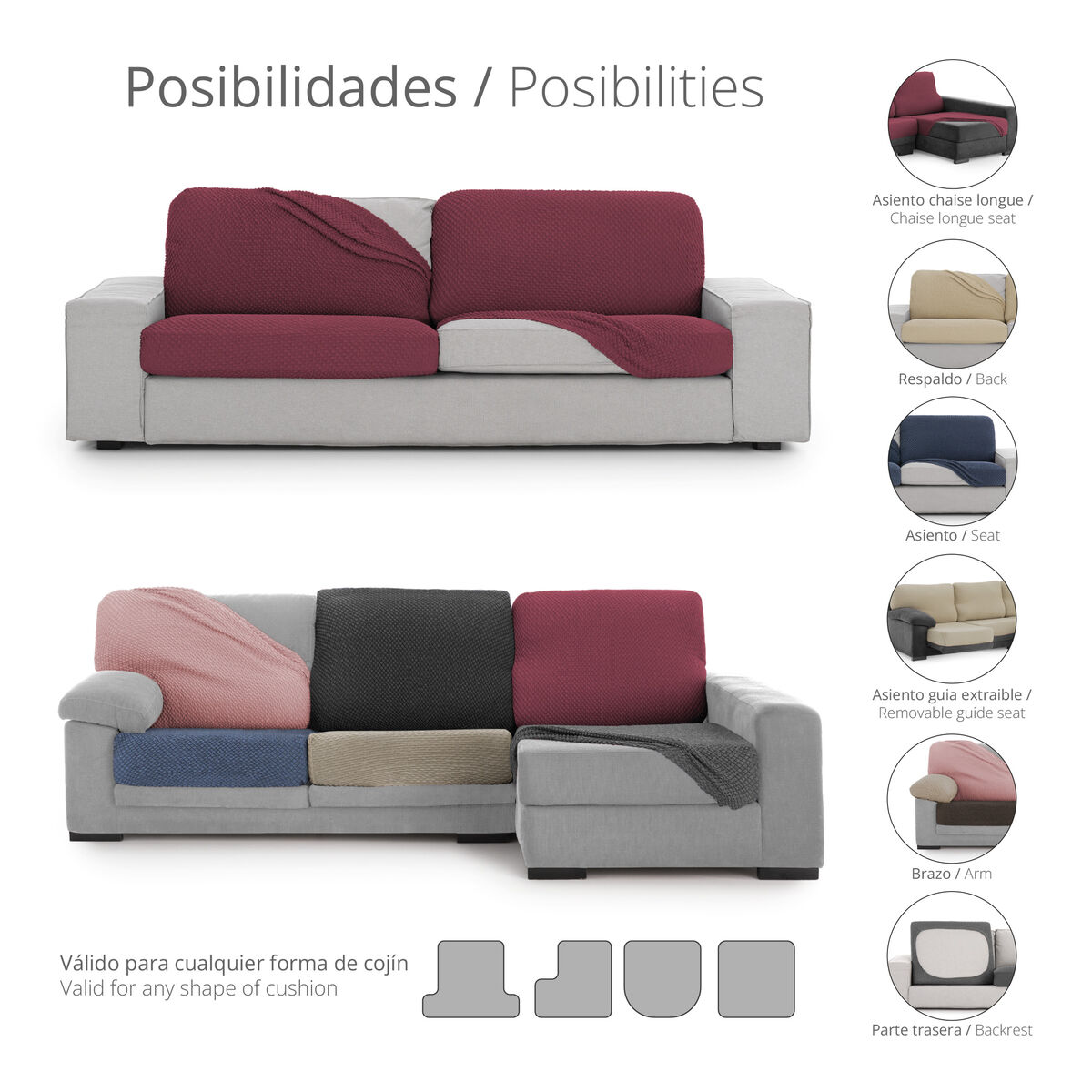 Pudebetræk Eysa THOR Beige Sofa