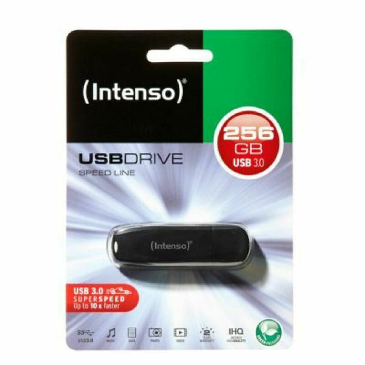 USB-stik INTENSO Sort 256 GB