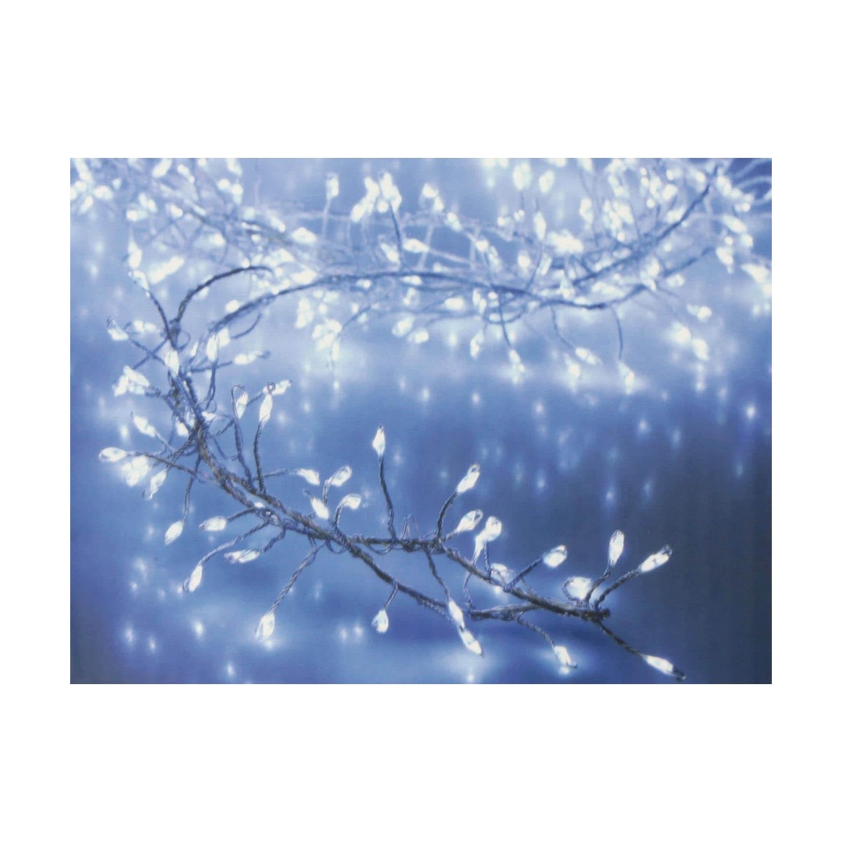 LED-lichtkrans Transparant 1,5 m