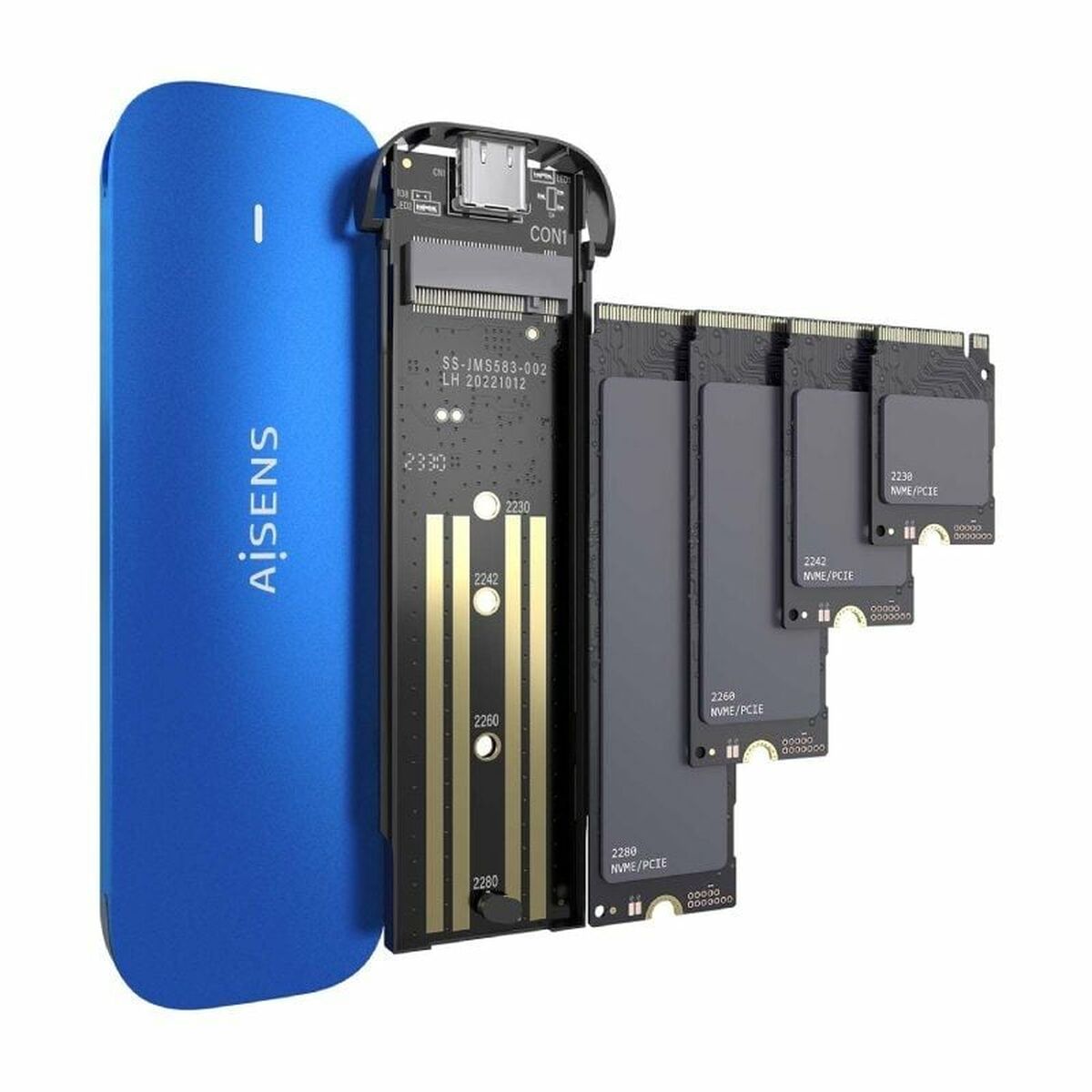 Capa Disco Duro Aisens ASM2-026BLU