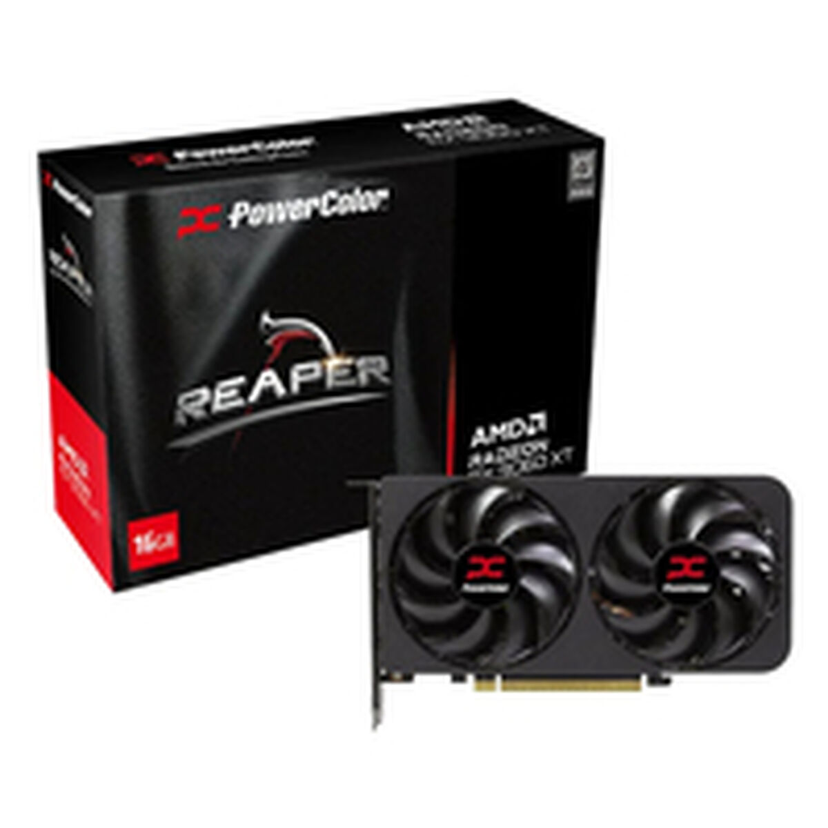 Grafische kaart Powercolor RX9060XT 16G-A RADEON RX 9060 XT 16 GB GDDR6