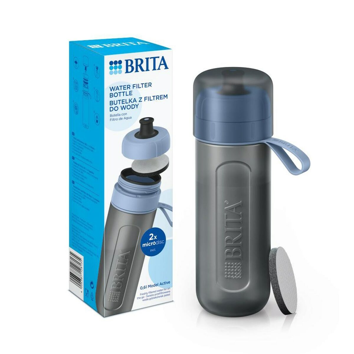 Suodatinpullo Brita 1052250 Sininen 600 ml