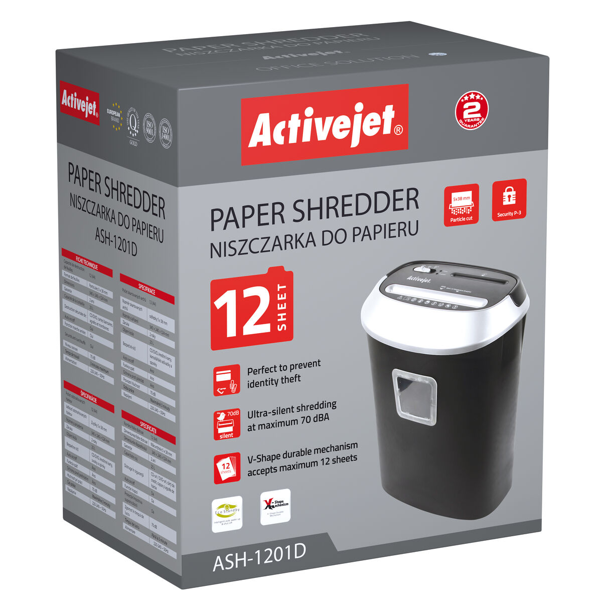 Distruggi Documenti Activejet ASH-1201D