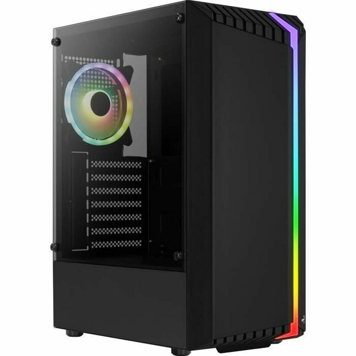 Caja Semitorre ATX Aerocool Bionic Negro
