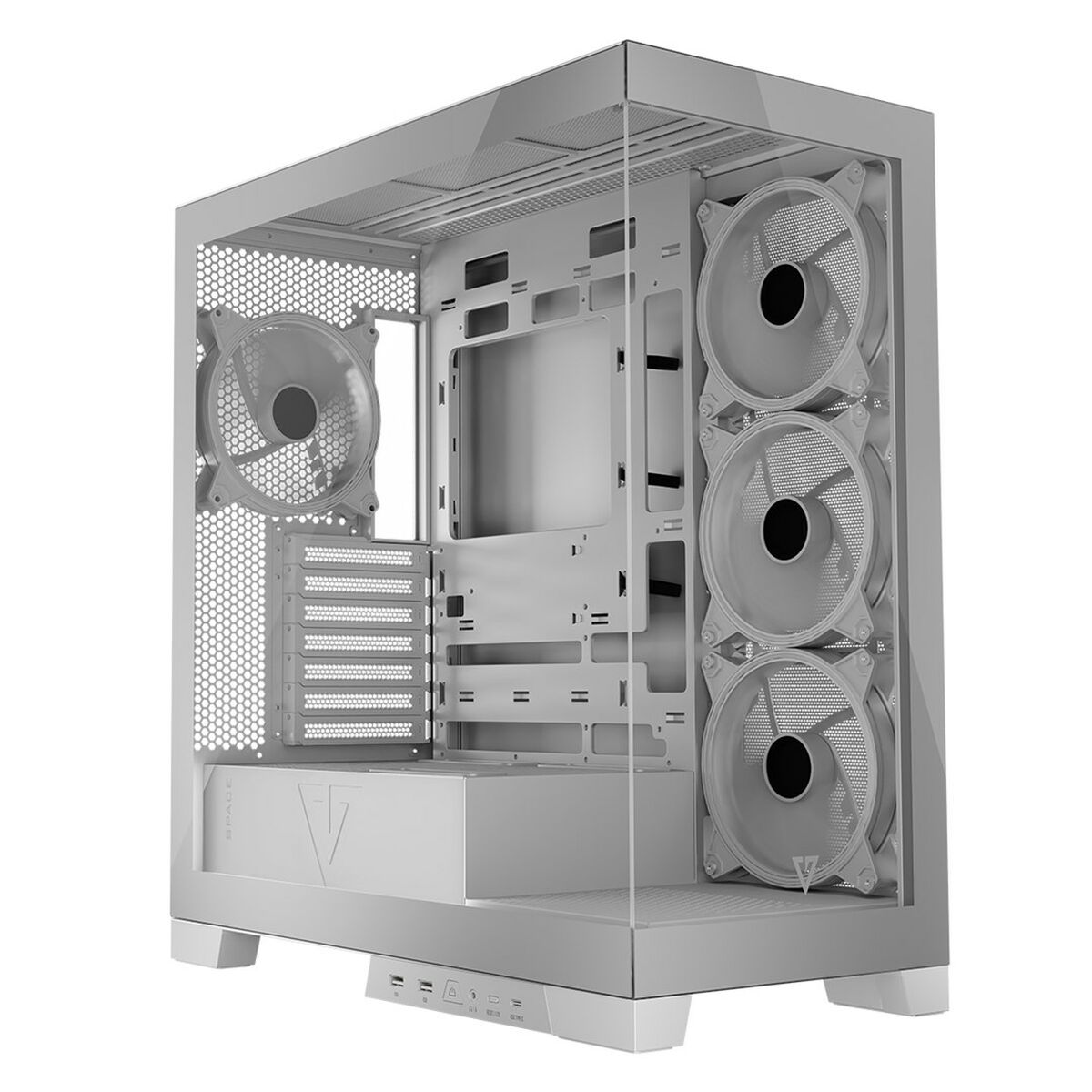 Case computer desktop ATX Modecom Volcano SPACE APEX ARGB Bianco