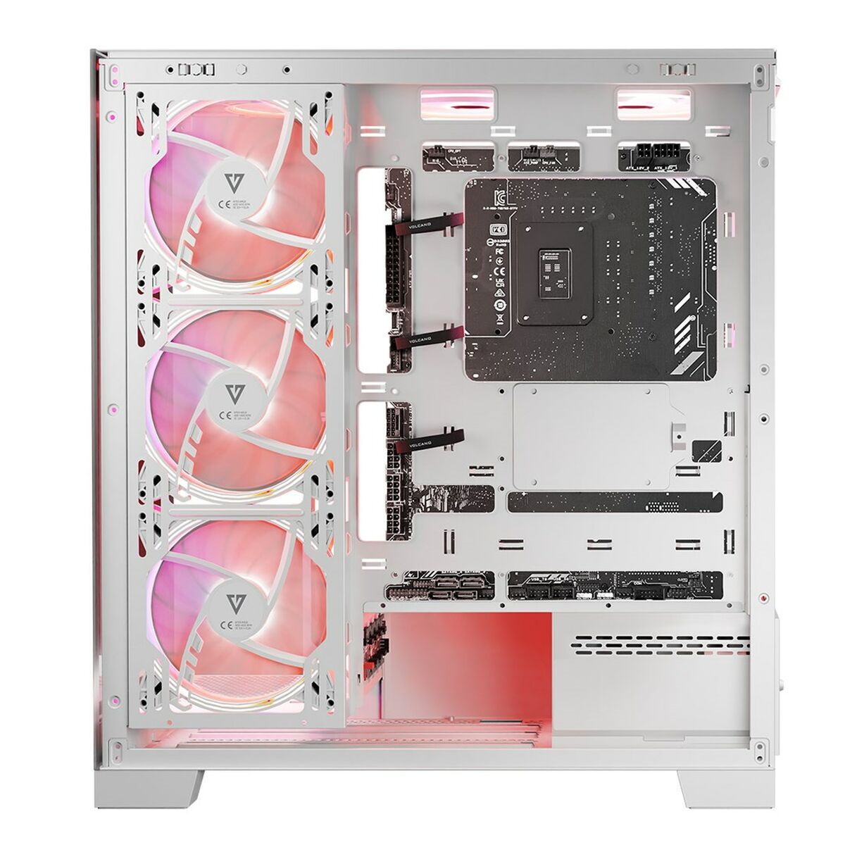 Case computer desktop ATX Modecom Volcano SPACE APEX ARGB Bianco