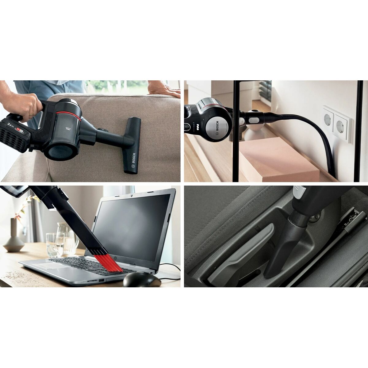 Sladdlös Dammsugare BOSCH BCS712XXL Svart