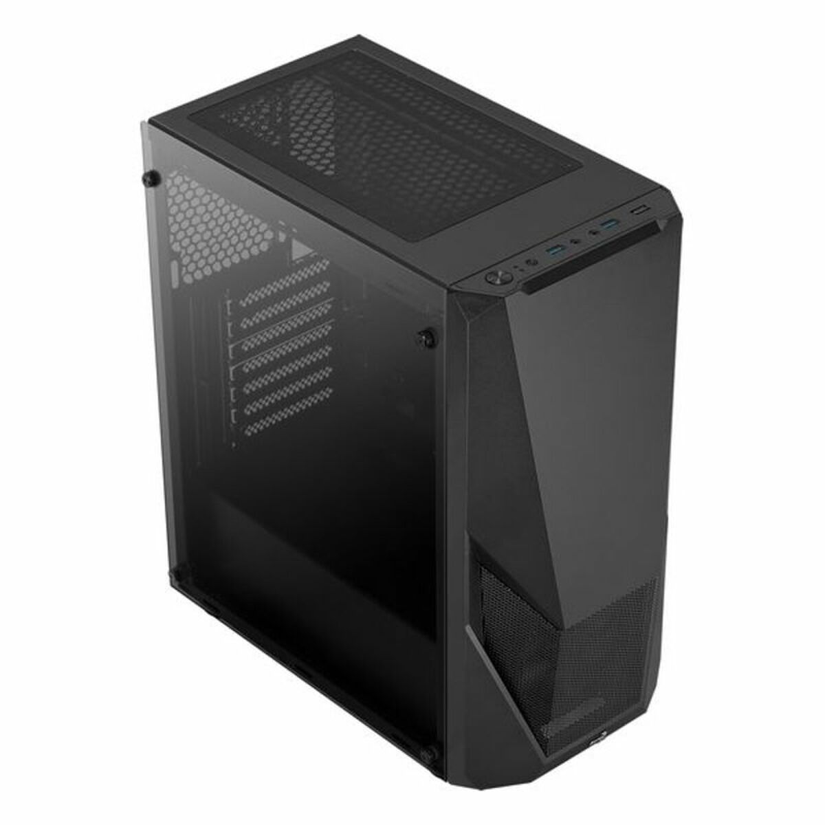 ATX Semi-tower Korpus Aerocool Zauron LED RGB Must