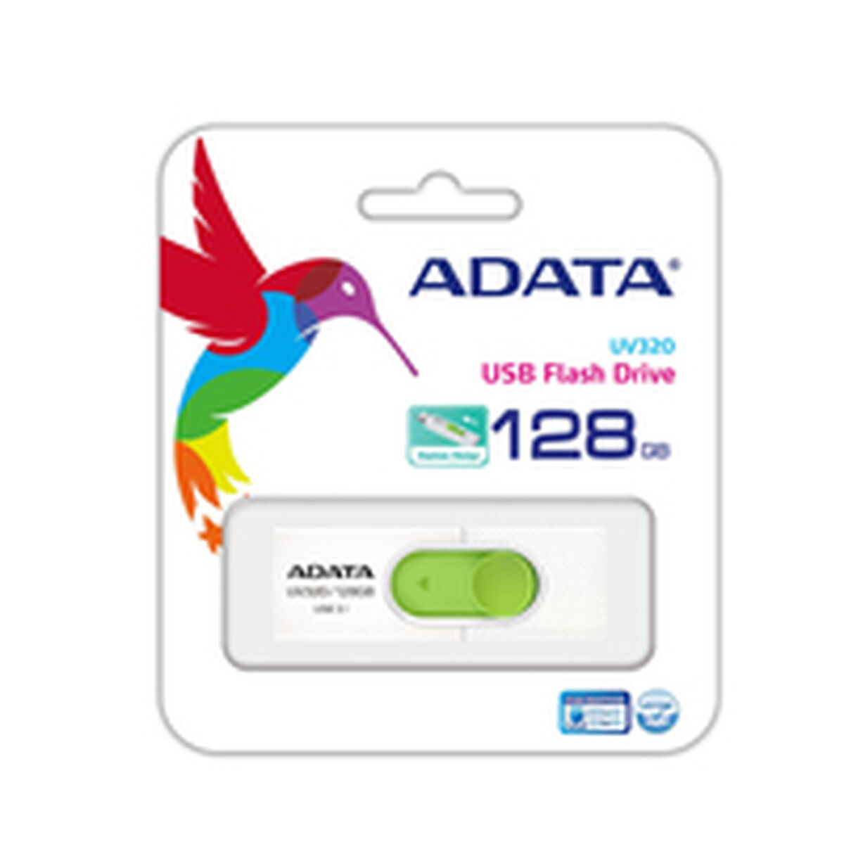 USB flash disk Adata UV320 Zelená 128 GB