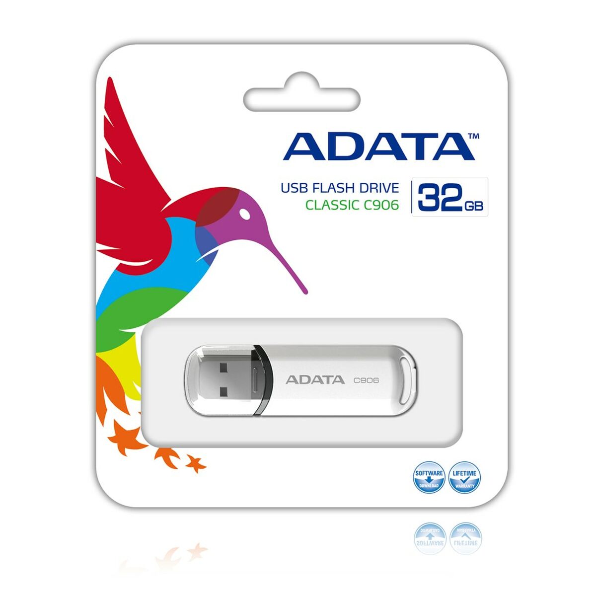 USB flash disk Adata C906 Bílý 32 GB
