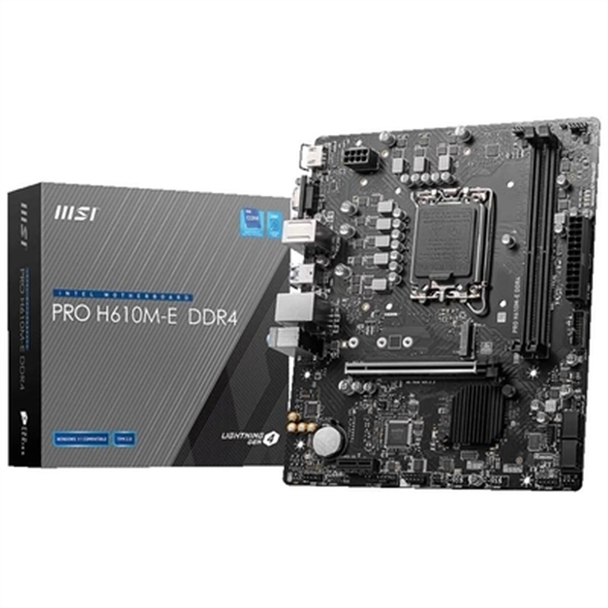 Moederbord MSI PRO H610M-E DDR4 LGA 1700 H610 INTEL H610 DDR4 mATX
