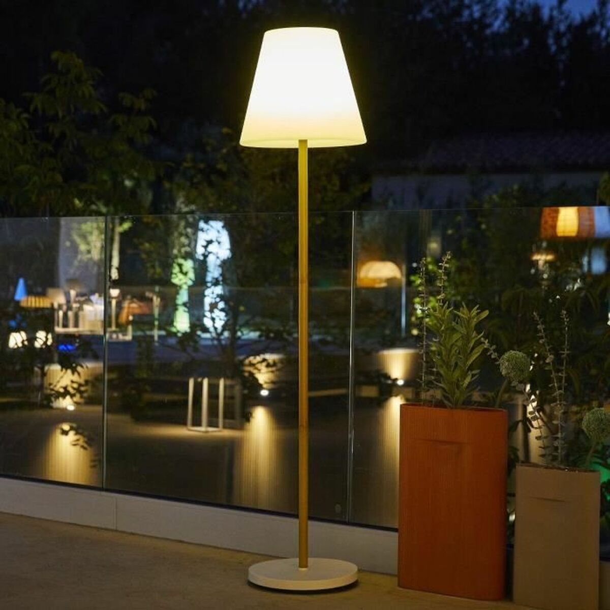 Solcellelampe Lumisky Hvit