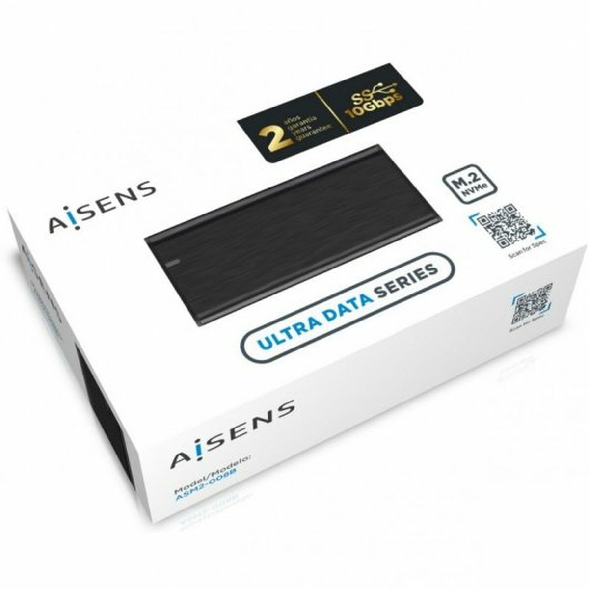 Lomme til harddisk Aisens ASM2-008B Sort