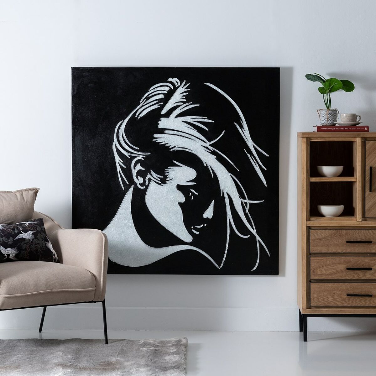 Płótno Płótno 120 x 2,8 x 120 cm
