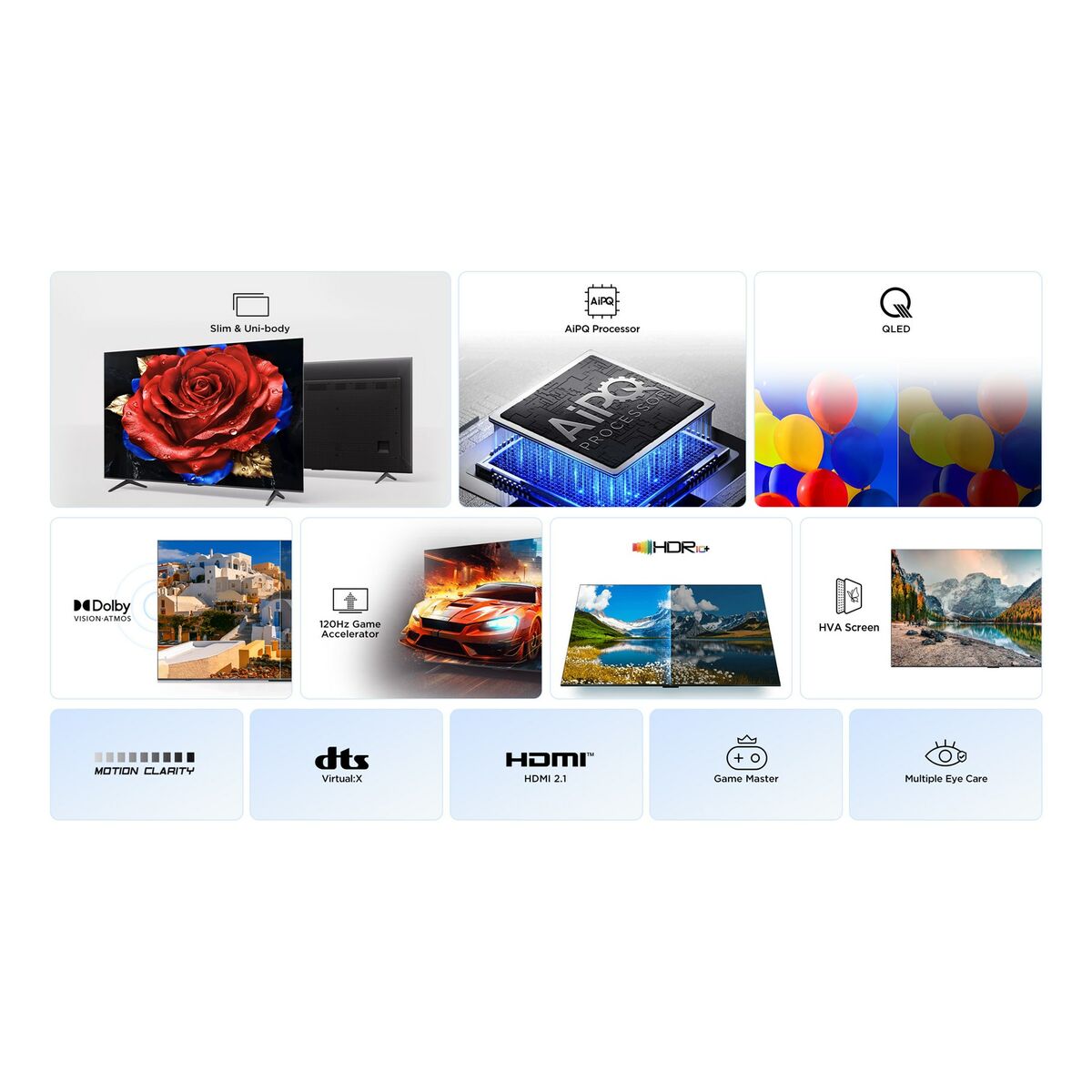 TCL 55P7K 4K Ultra HD 55" HDR HDR10 QLED AMD FreeSync Dolby Vision (2)