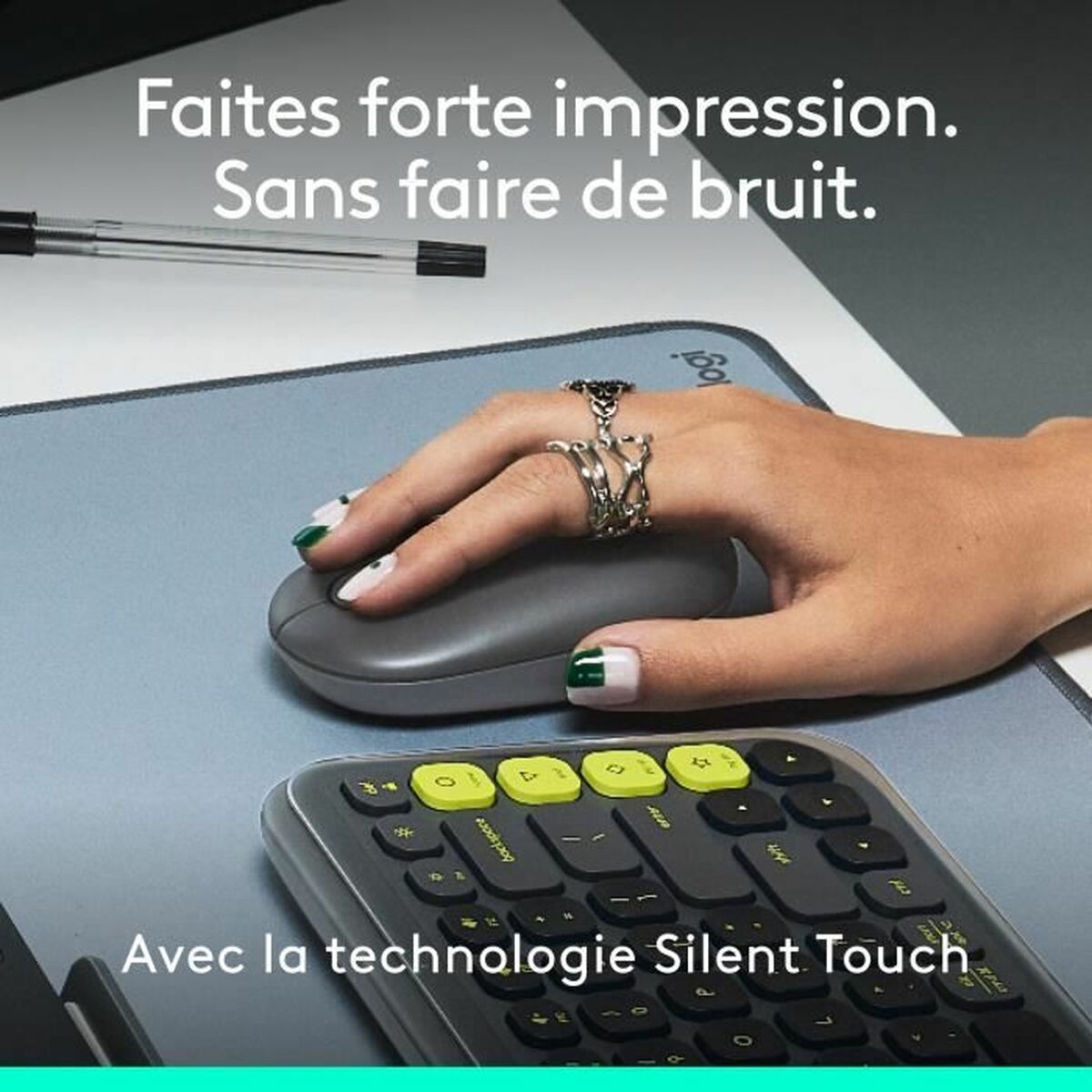 Wireless Bluetooth Mouse Logitech Pop Dark grey