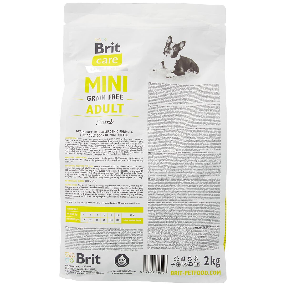 Foder Brit Vuxen Lamm 2 Kg