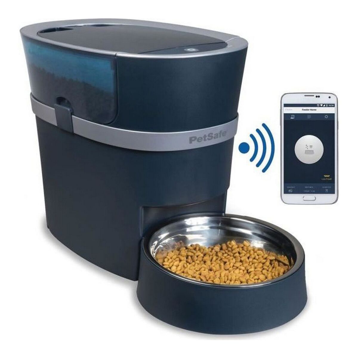Automatisk feeder PetSafe Sort Rustfrit stål