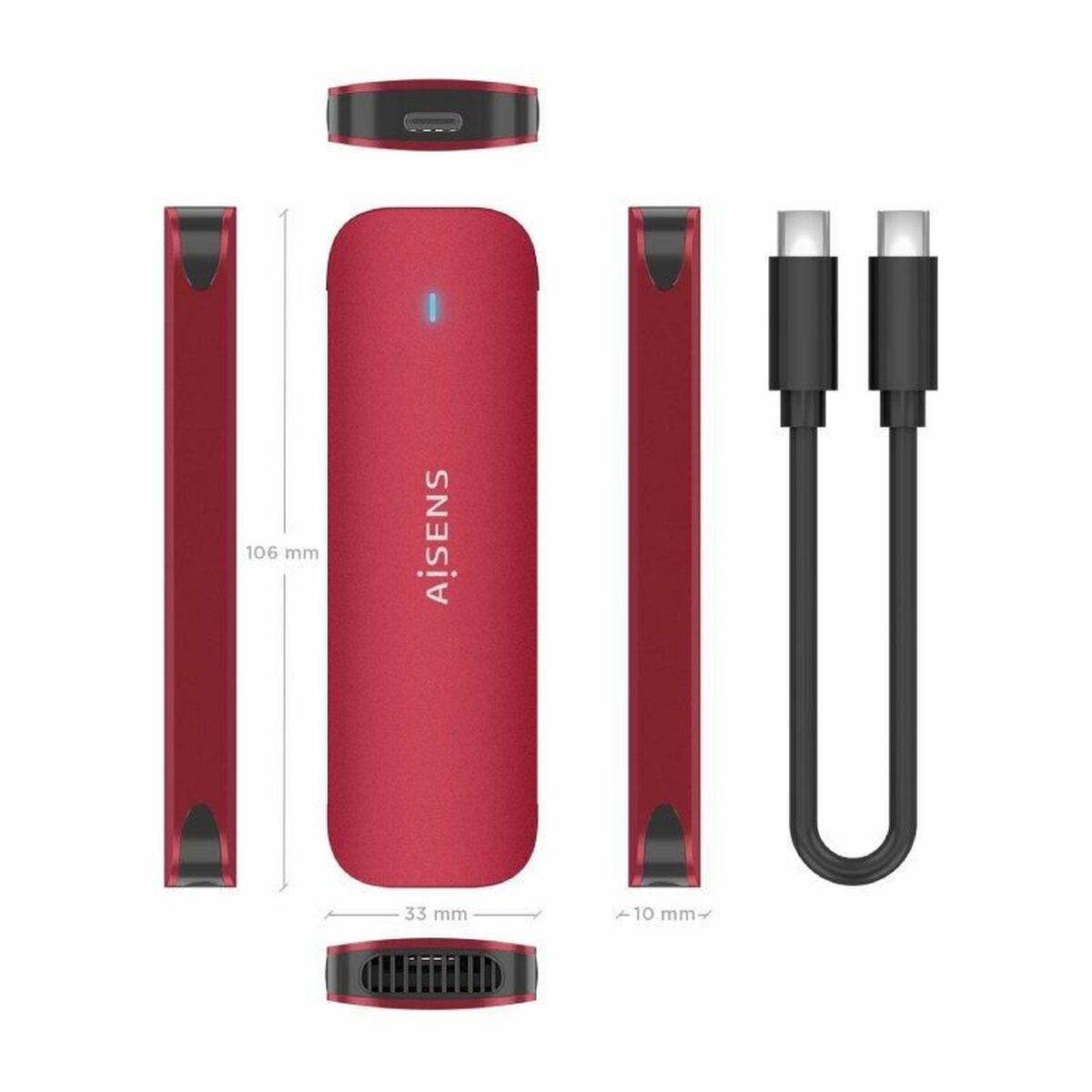 Til harddisk Aisens ASM2-027RED