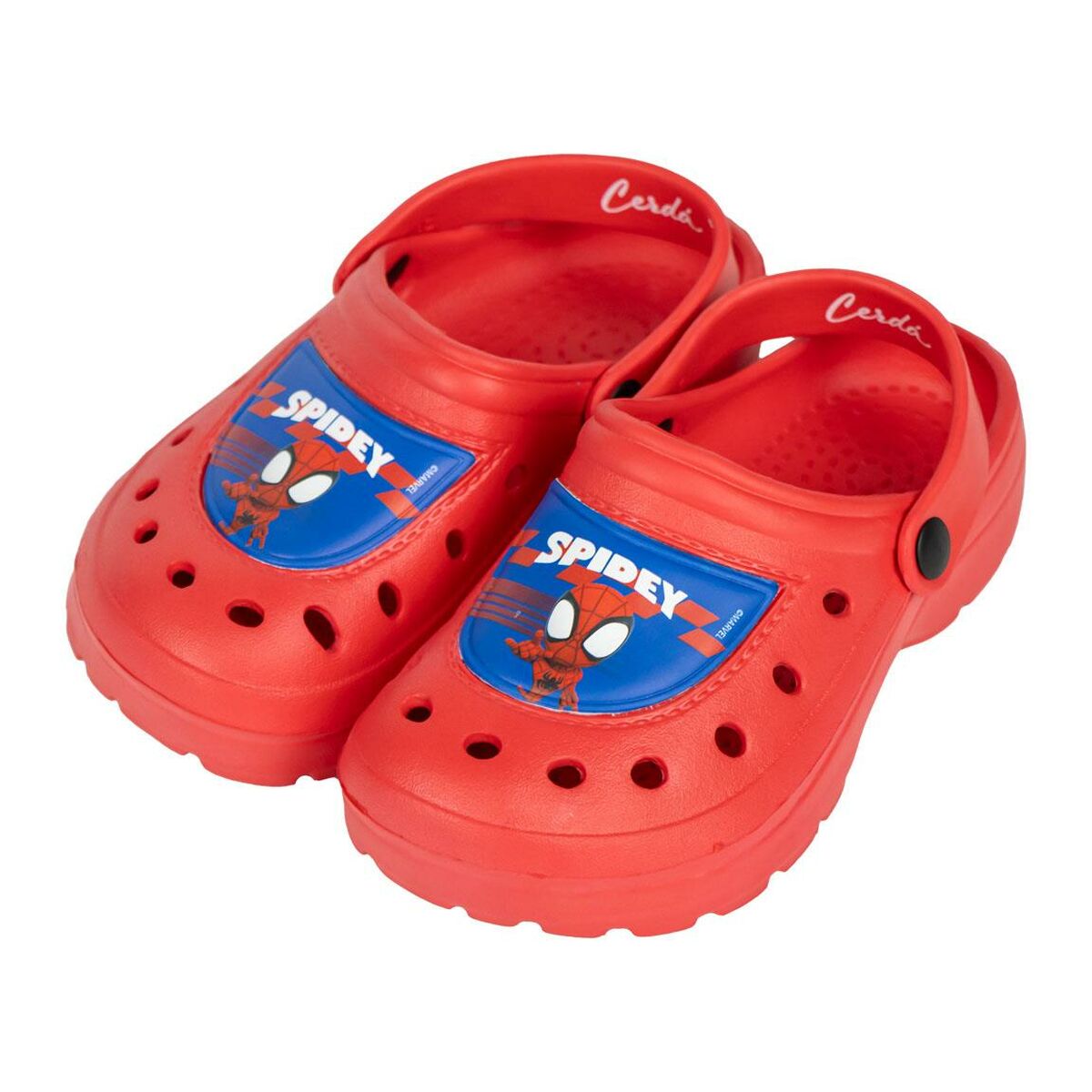 Strandcrocs Spidey Rød