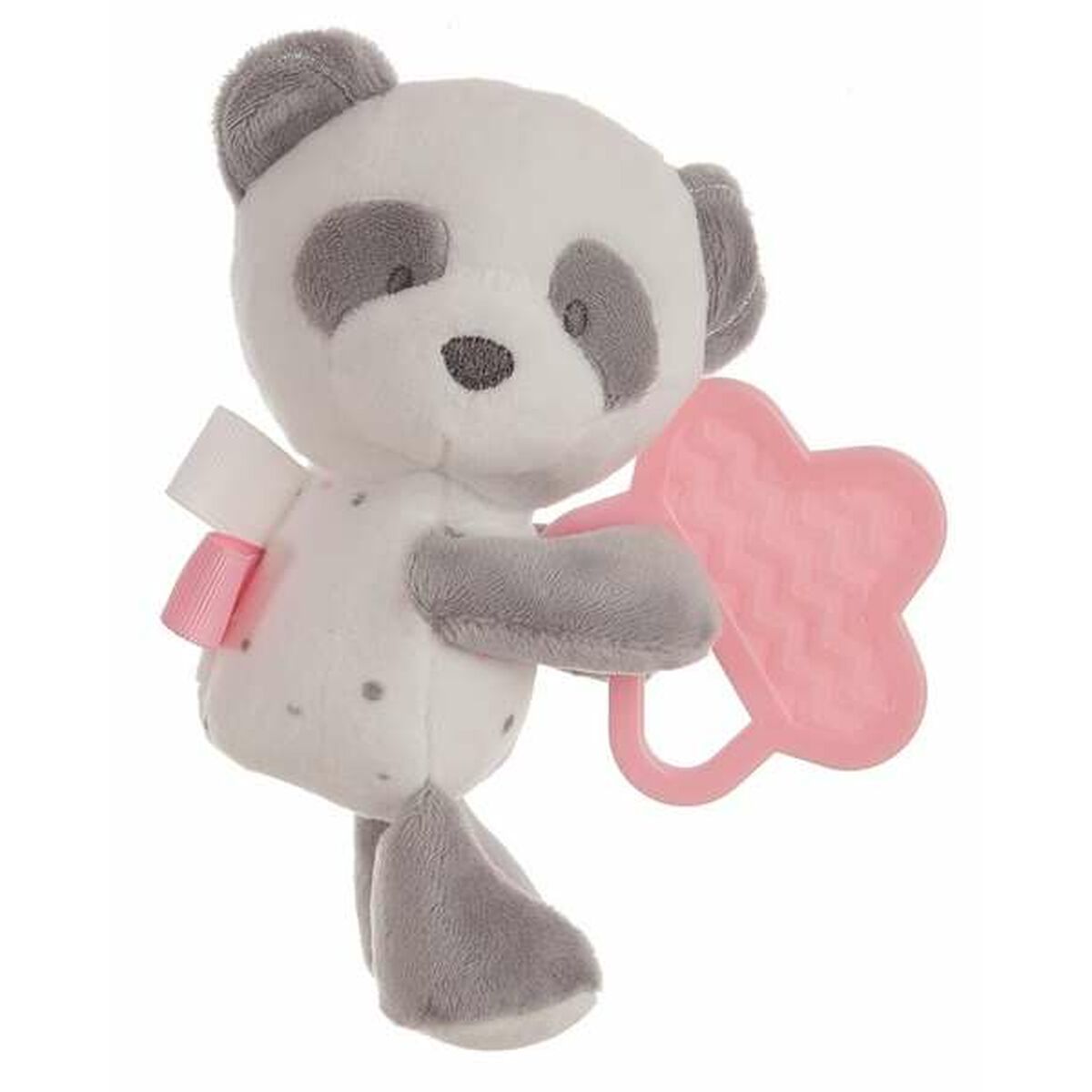 Teether for Babies Panda bear 20 cm 20cm Pink