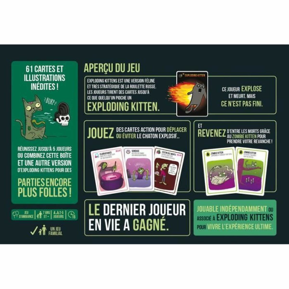 Gioco da Tavolo Asmodee Zombie Kittens