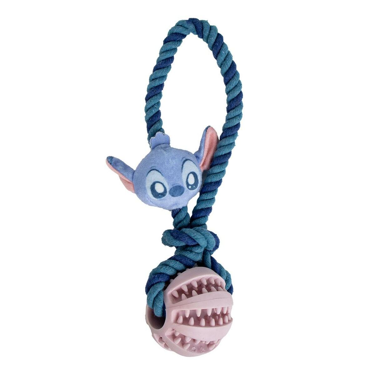 Hundleksak Stitch Blå Polyester Bomull TPR