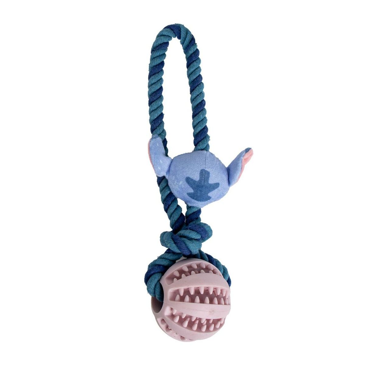 Hundleksak Stitch Blå Polyester Bomull TPR