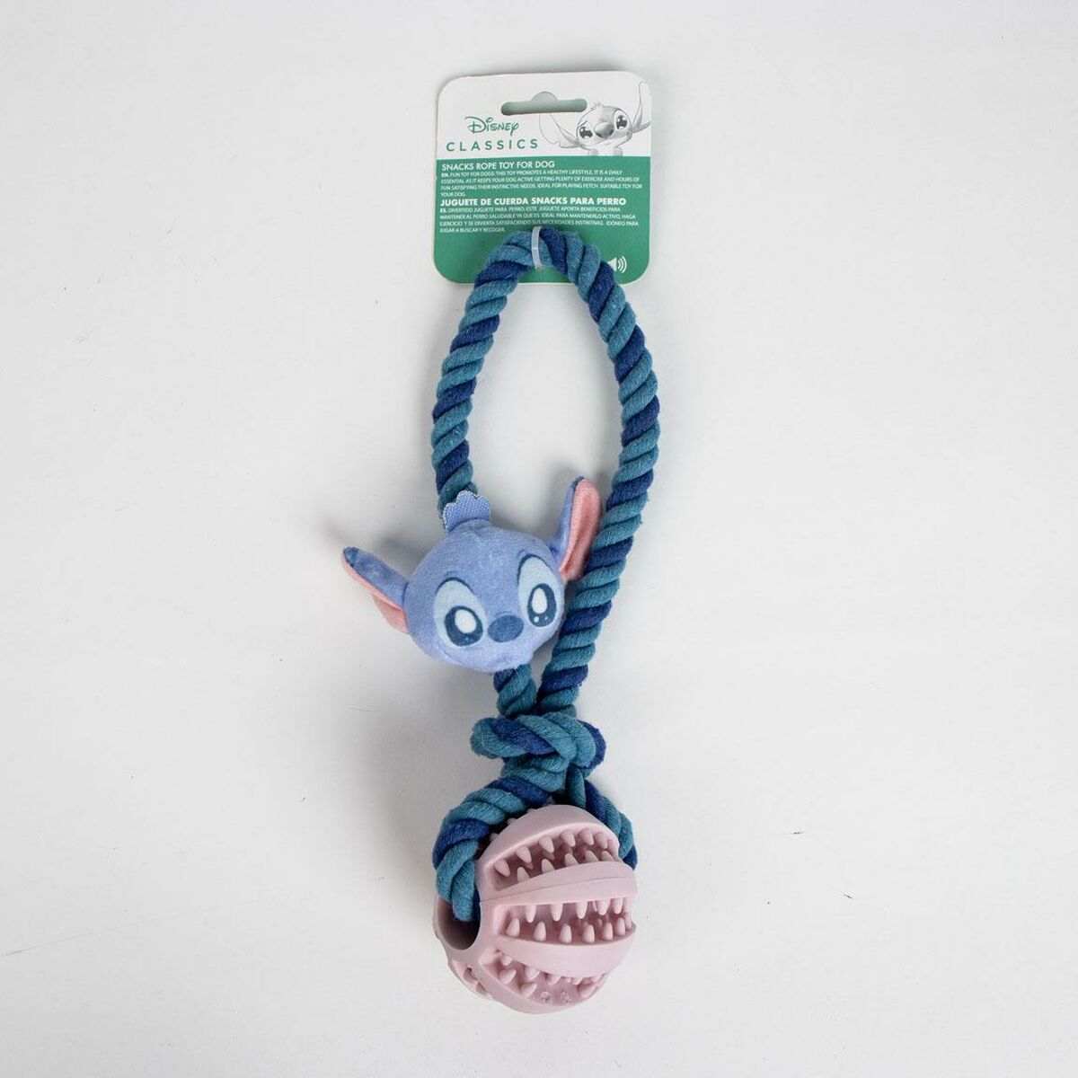 Hundleksak Stitch Blå Polyester Bomull TPR
