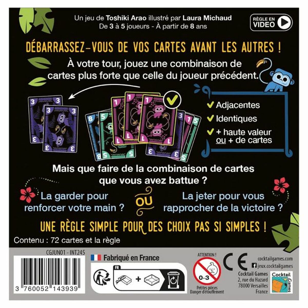 Carte da Gioco Asmodee Jungo