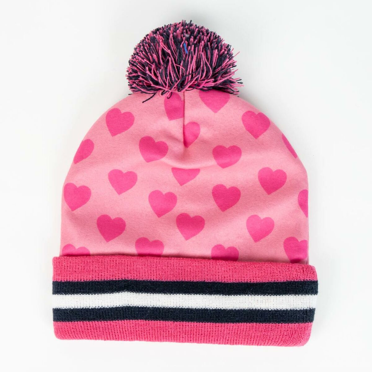 Gorro e Luvas Minnie Mouse Cor de Rosa
