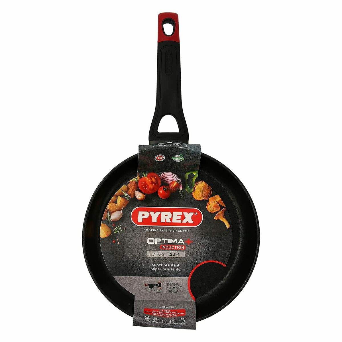 Sartén Pyrex Negro Aluminio
