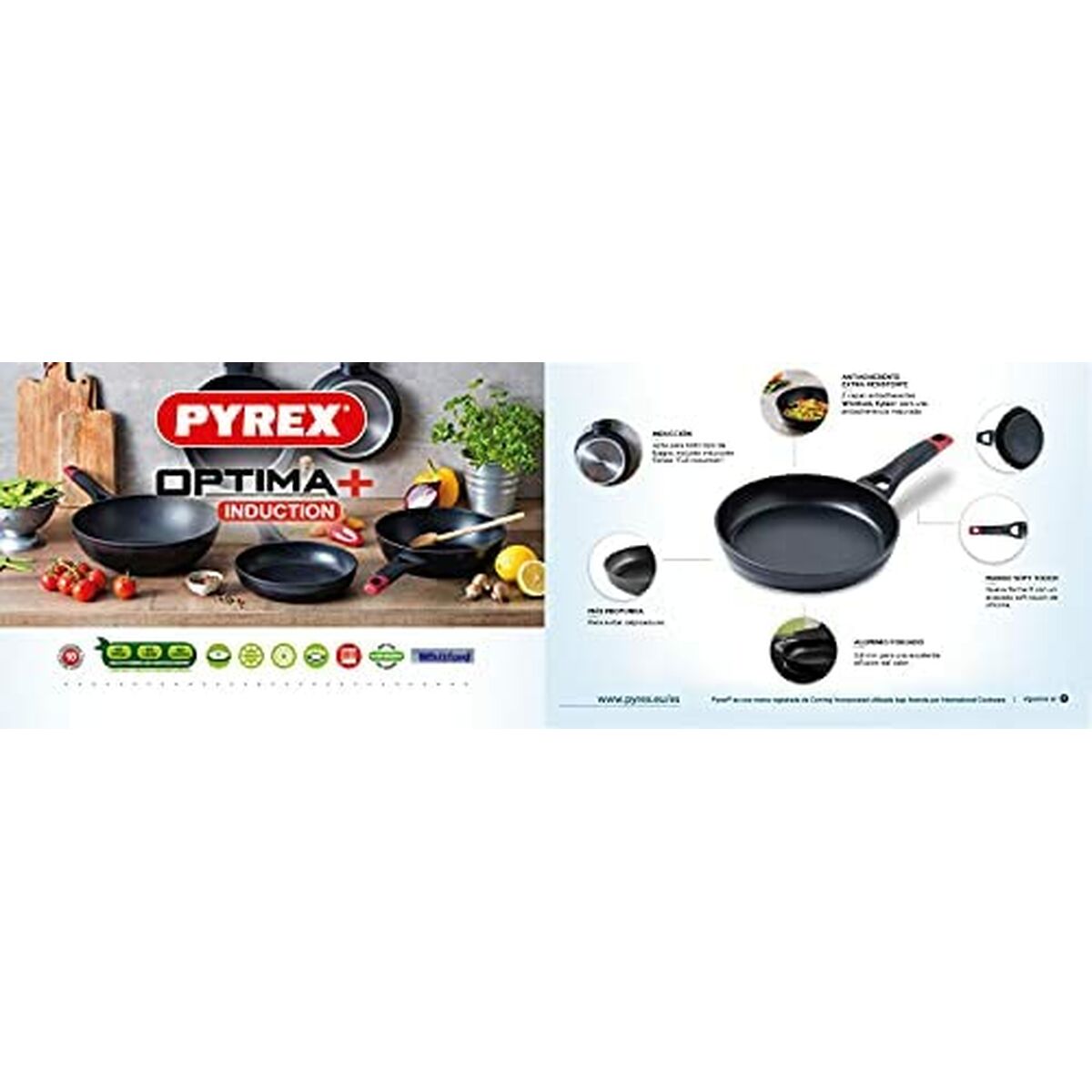 Tava Pyrex Crna Aluminij