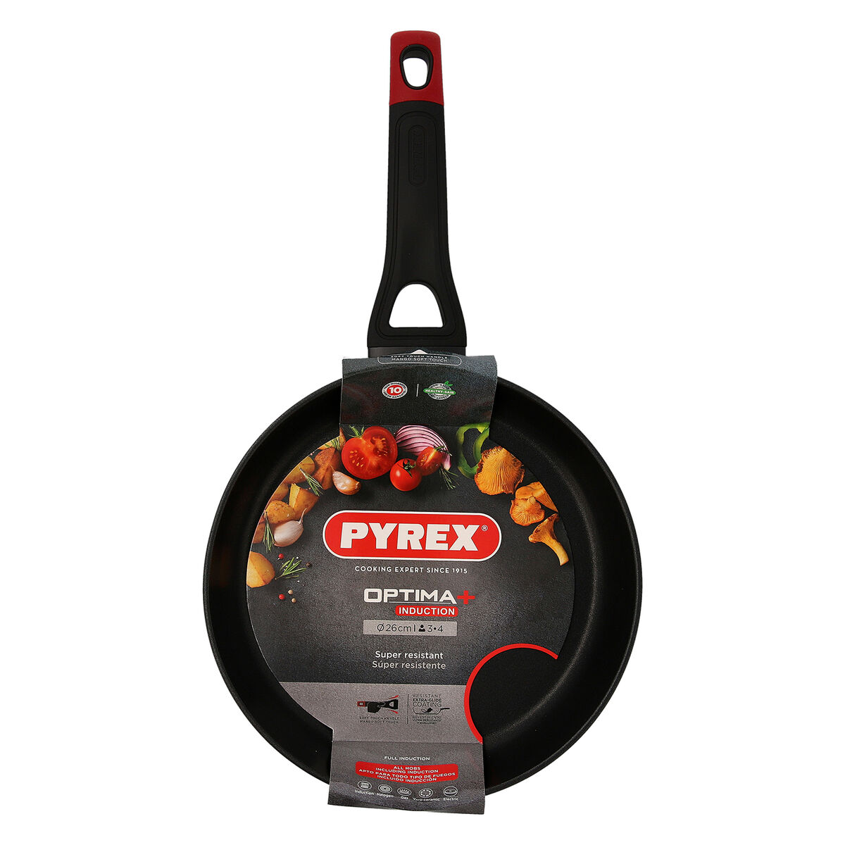 Sartén Pyrex Negro Aluminio
